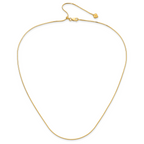 Sterling Silver Gold-plated Adjustable 1mm D/C Square Snake Chain