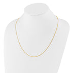 Sterling Silver Gold-plated Adjustable 1mm D/C Square Snake Chain