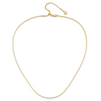 Sterling Silver Gold-plated Adjustable 1.2mm D/C Square Snake Chai