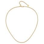 Sterling Silver Gold-plated Adjustable 1.6mm Spiga Chain