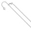 Sterling Silver RH-plated Adjustable .85mm D/C Spiga Chain