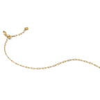 SS Gold-plated Adjustable 2mm Paperclip Flat Oval Link Chain
