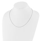 Sterling Silver Rhodium-plated Diamond-cut Adjustable Snake Chain