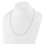Sterling Silver Adjustable Gold-plated 1.3mm Spiga Chain