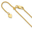 Sterling Silver Adjustable Gold-plated 1.3mm Spiga Chain