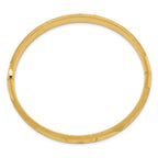 14k 5/16 Oversize Florentine Engraved 8.00mm Hinged Round Bangle Bracelet