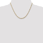14K 18 inch 2.75mm Flat Figaro with Lobster Clasp Chain