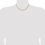 14K 16 inch 3mm Flat Figaro with Lobster Clasp Chain