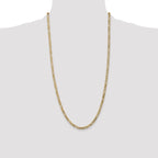 14K 4mm Flat Figaro with Lobster Clasp Chain
