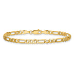 14K 4mm Flat Figaro with Lobster Clasp Chain
