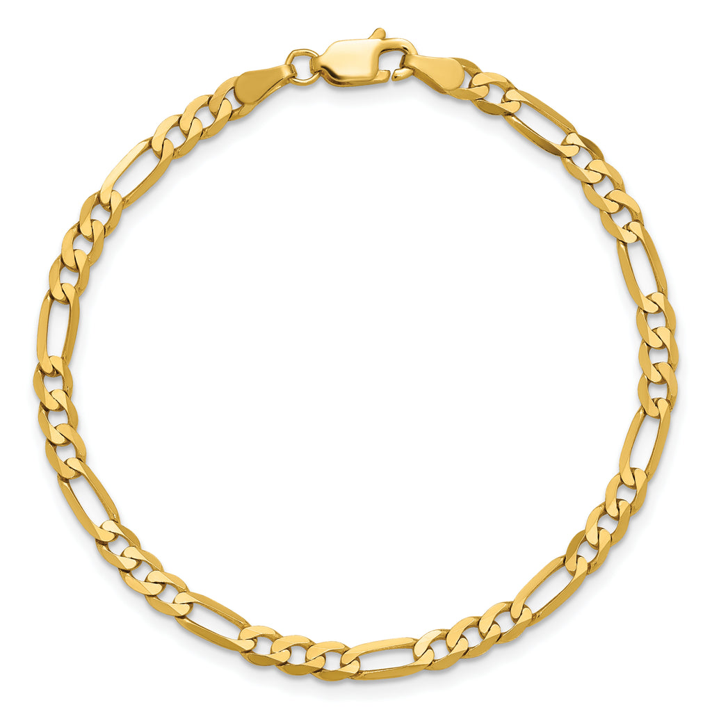 14K 4mm Flat Figaro with Lobster Clasp Chain