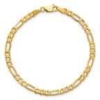 14K 4mm Flat Figaro with Lobster Clasp Chain