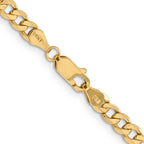 14K Yellow Gold Solid Figaro Chain Necklace 4.75mm
