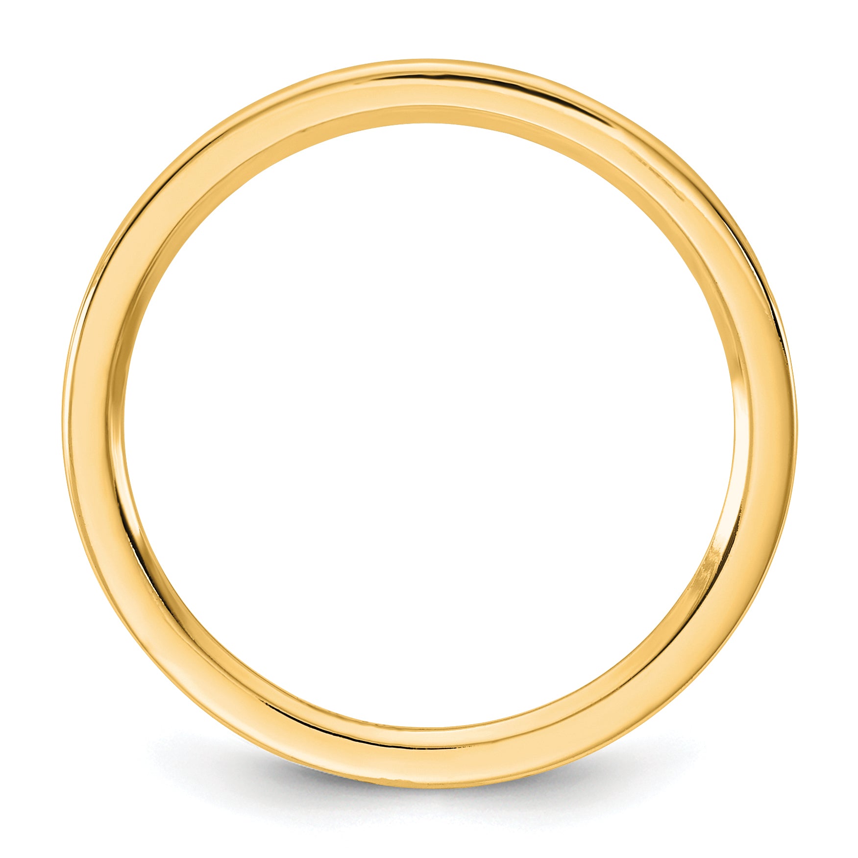 10KY 1mm Standard Flat Comfort Fit Wedding Band Ring Secondary image