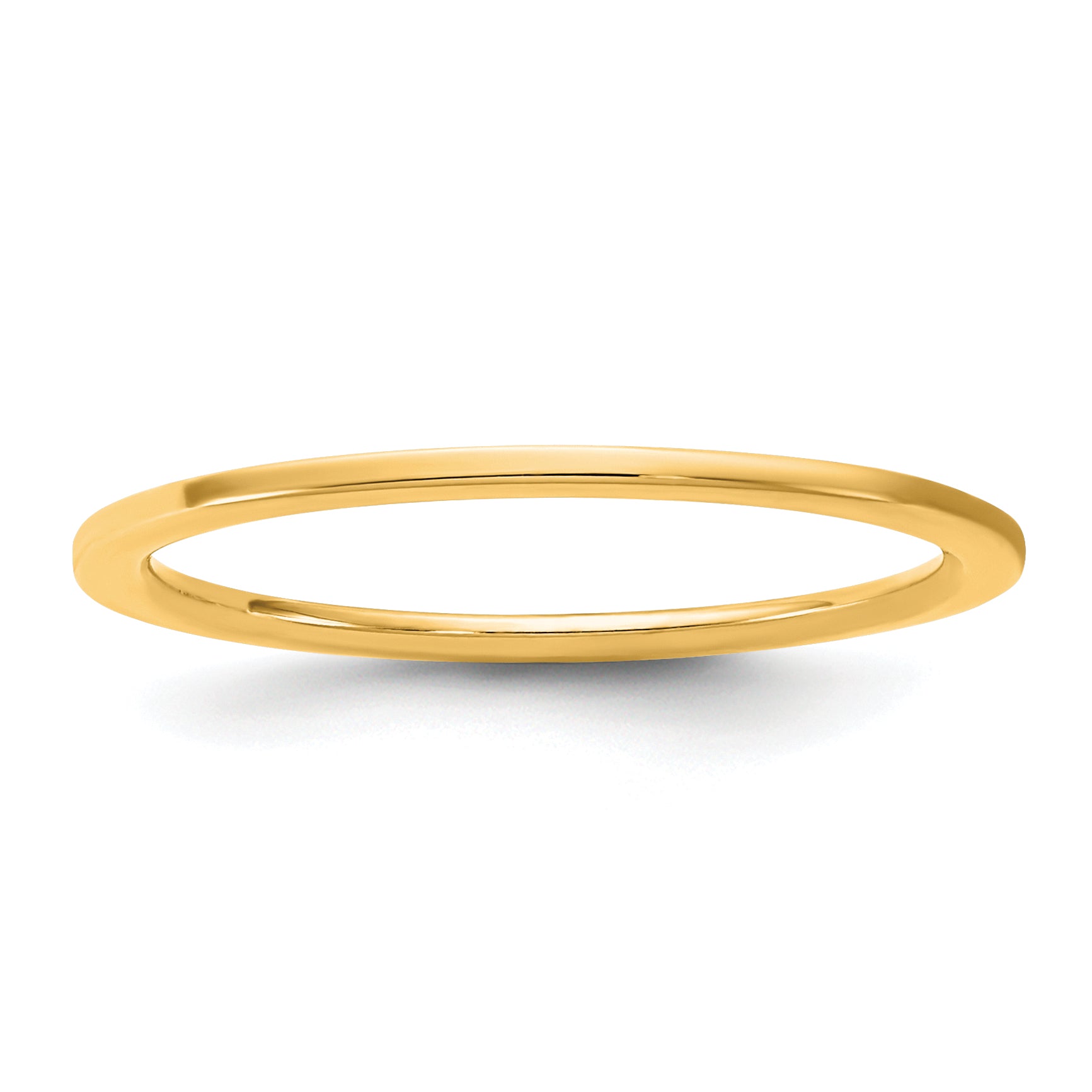 14KY 1mm Standard Flat Comfort Fit Band Size 9.5