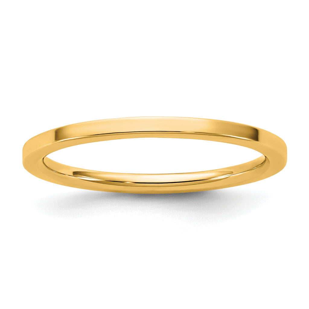 14KY 1.5mm Standard Flat Comfort Fit Band Size 9.5