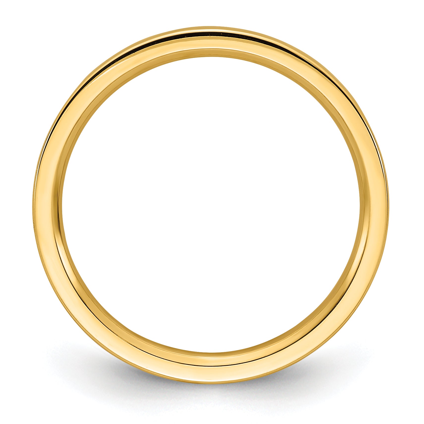 14K Yellow Gold Flat Comfort-Fit Wedding Band 2mm Secondary image