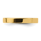 14k Yellow Gold 3mm Standard Weight Flat Comfort Fit Wedding Band