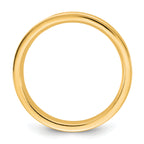 14KY 3.5mm Standard Flat Comfort Fit Band Size 14