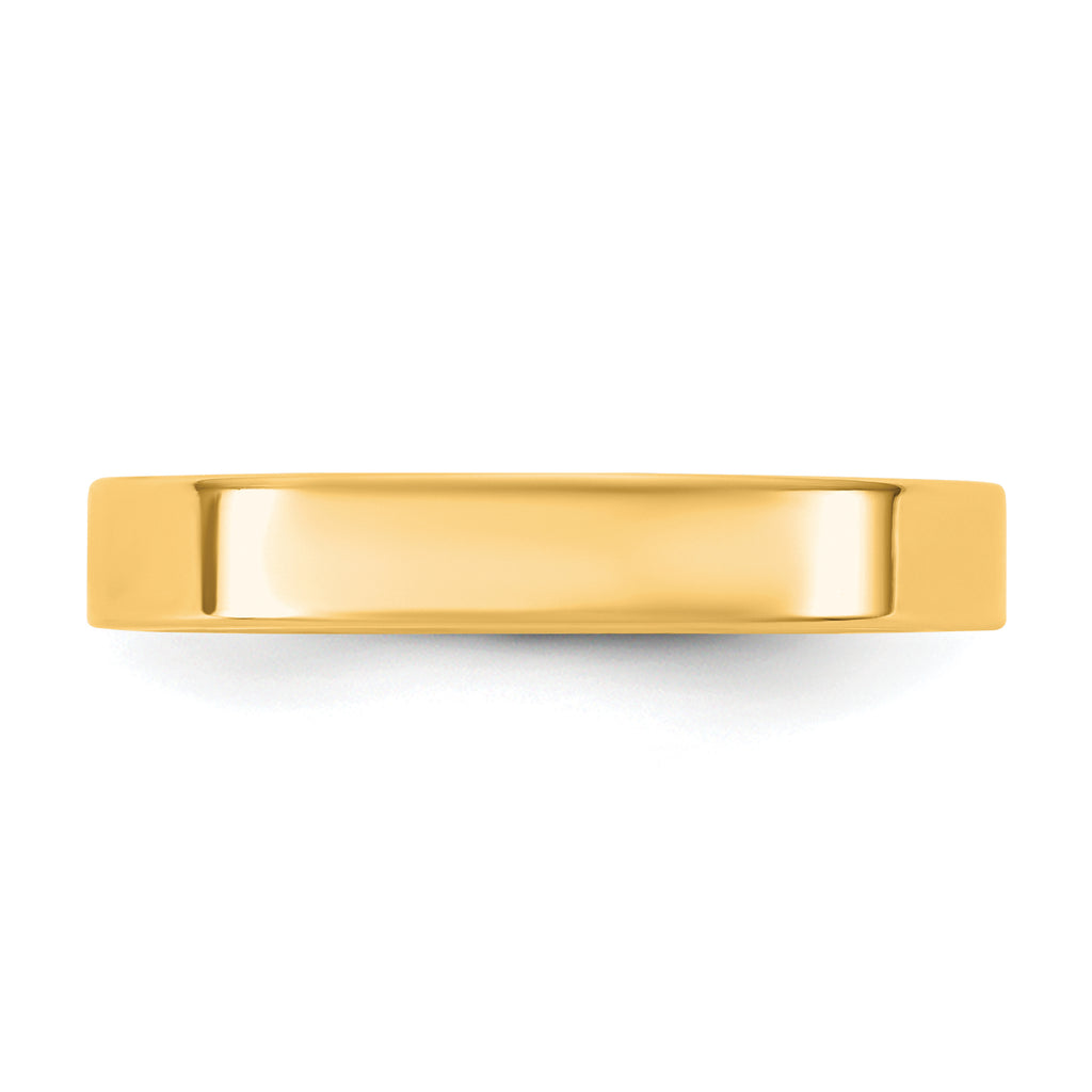 3.5mm 10K Yellow Gold Standard Flat Comfort Fit Wedding Band - Sophia Jewelers