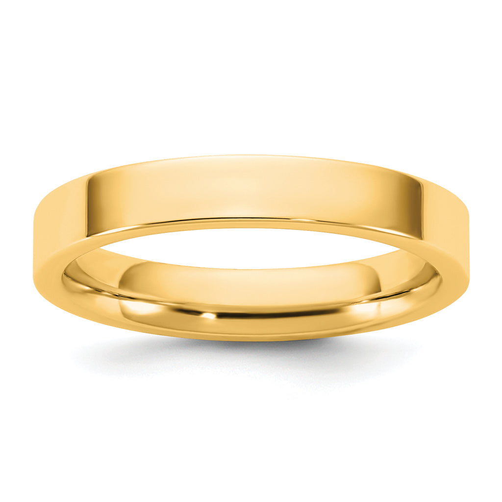 3.5mm 10K Yellow Gold Standard Flat Comfort Fit Wedding Band - Sophia Jewelers