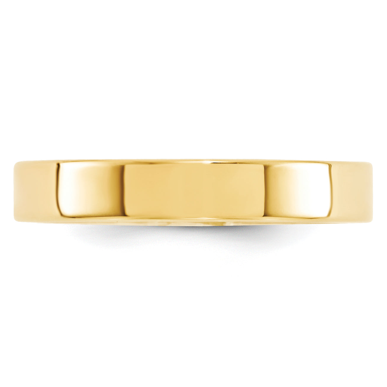 14K Yellow Gold Flat Comfort-Fit Wedding Band 4mm Secondary image