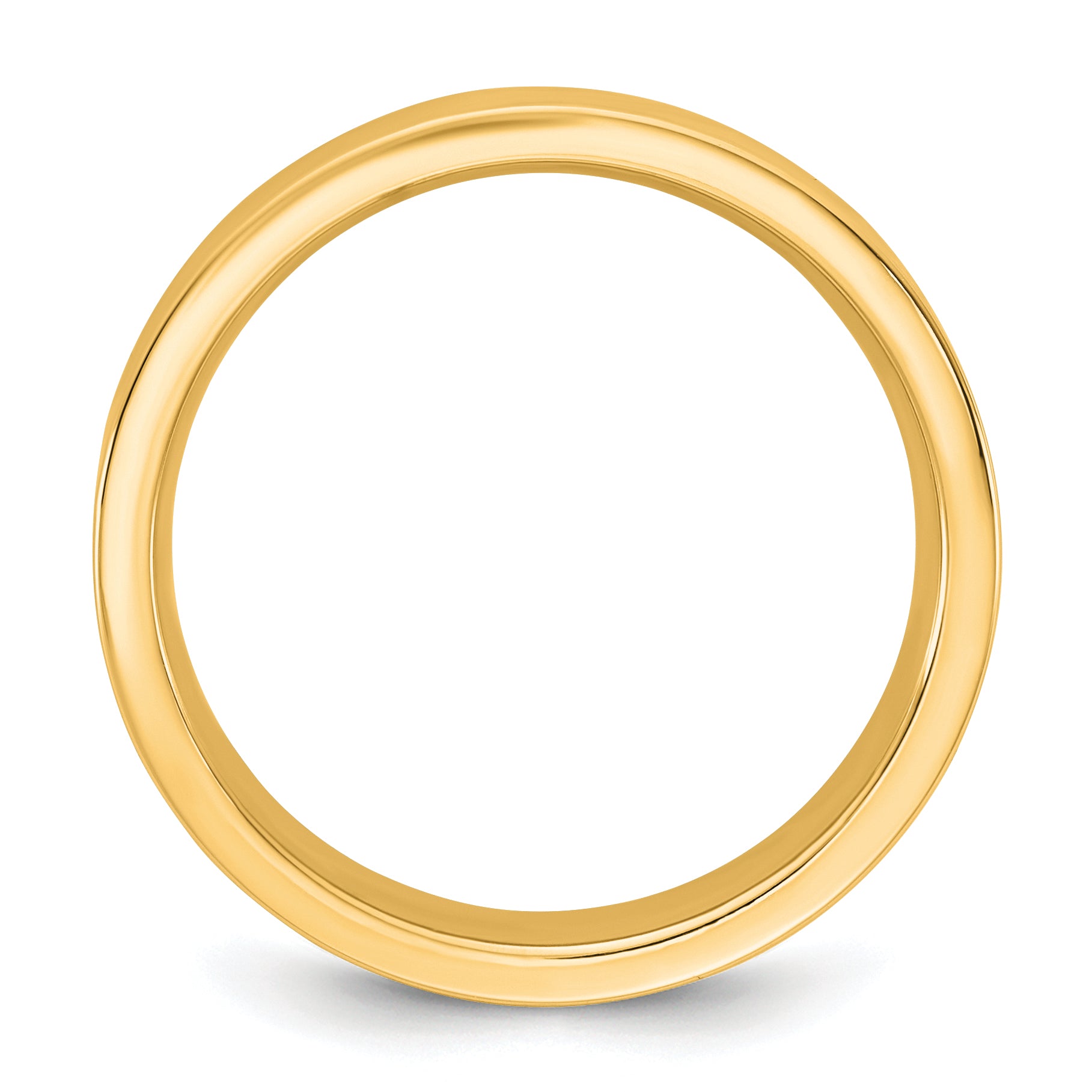 14KY 4.5mm Standard Flat Comfort Fit Band Size 4 Secondary image