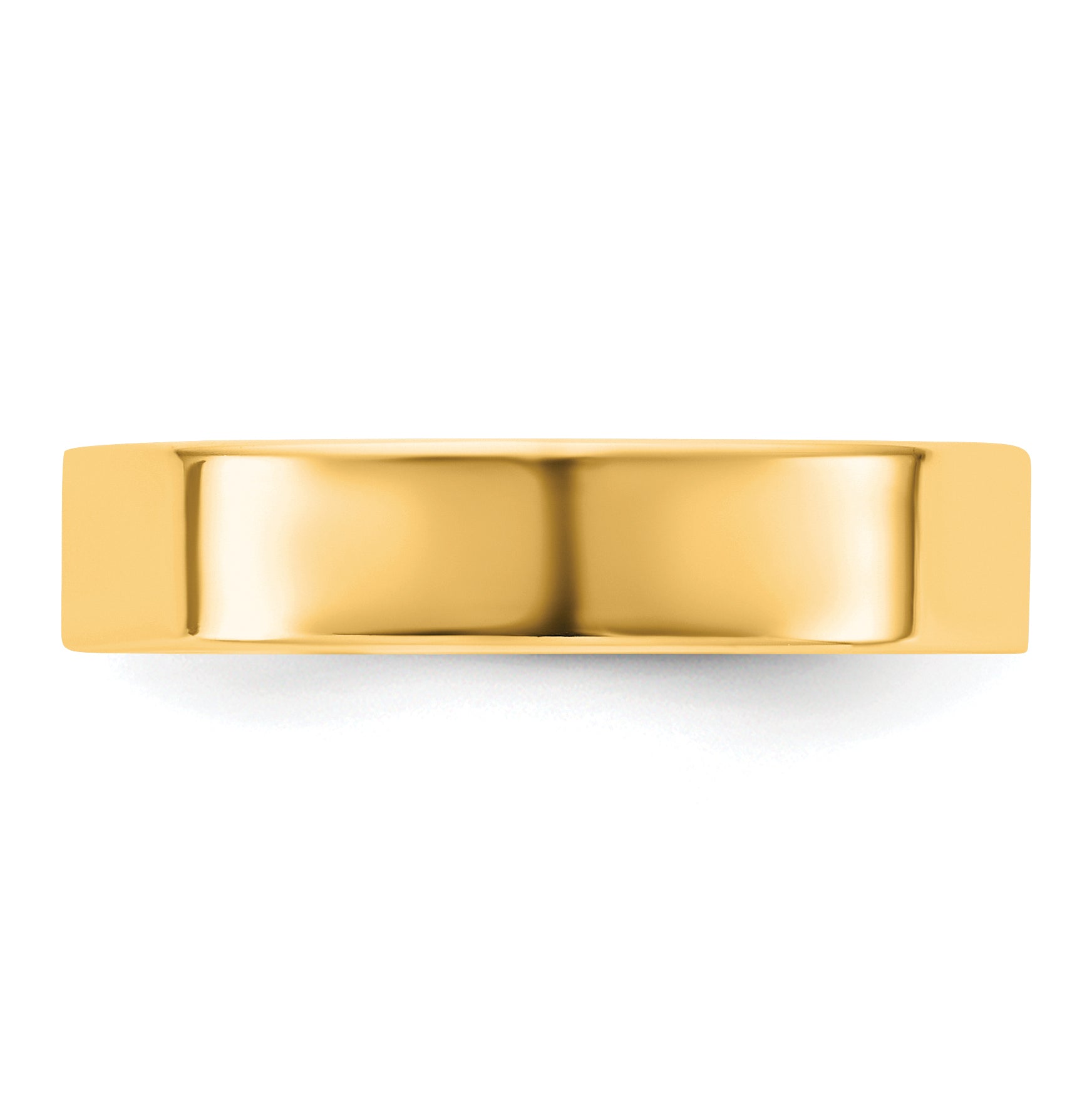 4.5mm 10K Yellow Gold Standard Flat Comfort Fit Wedding Band Secondary image
