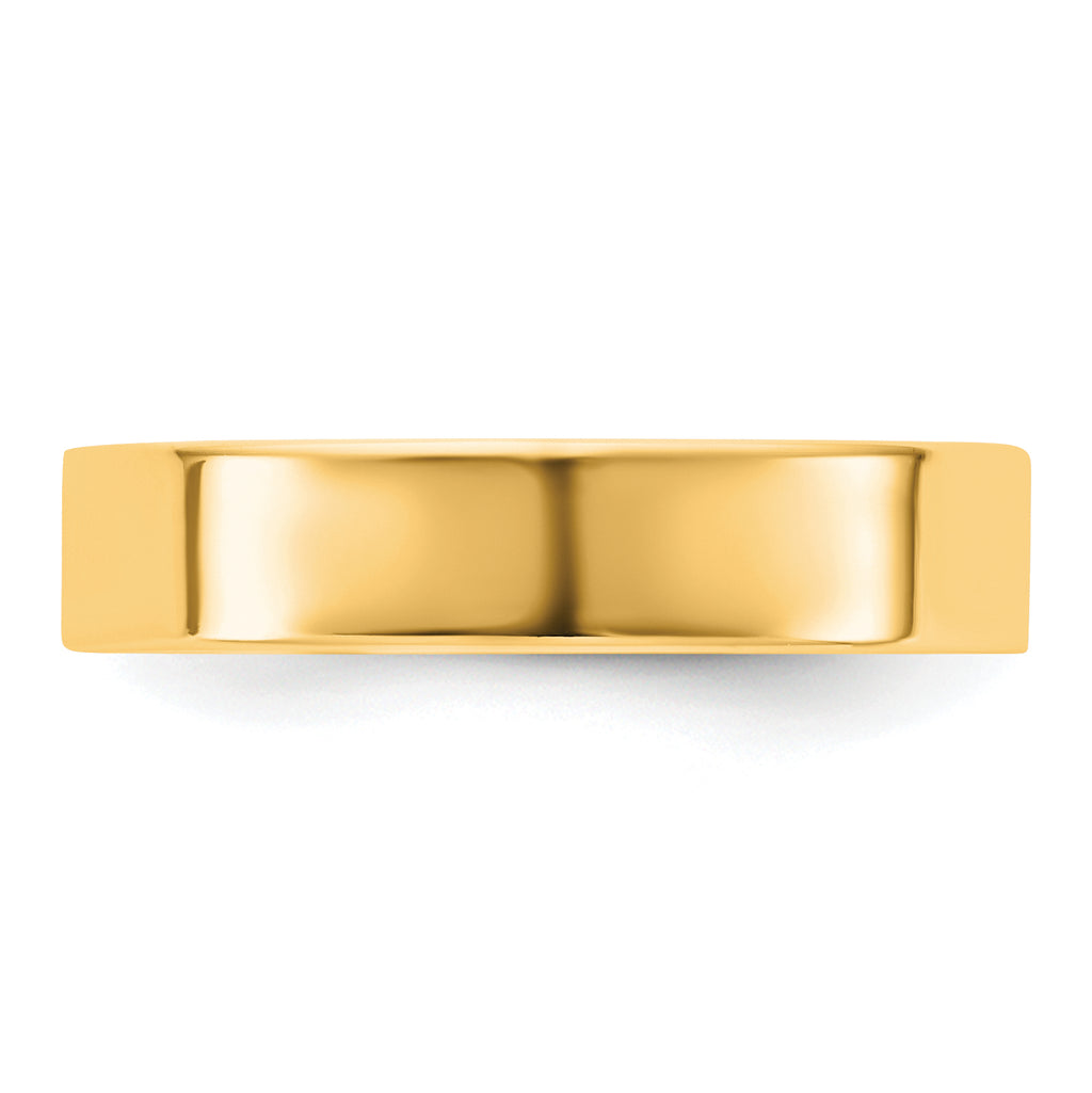4.5mm 10K Yellow Gold Standard Flat Comfort Fit Wedding Band - Sophia Jewelers
