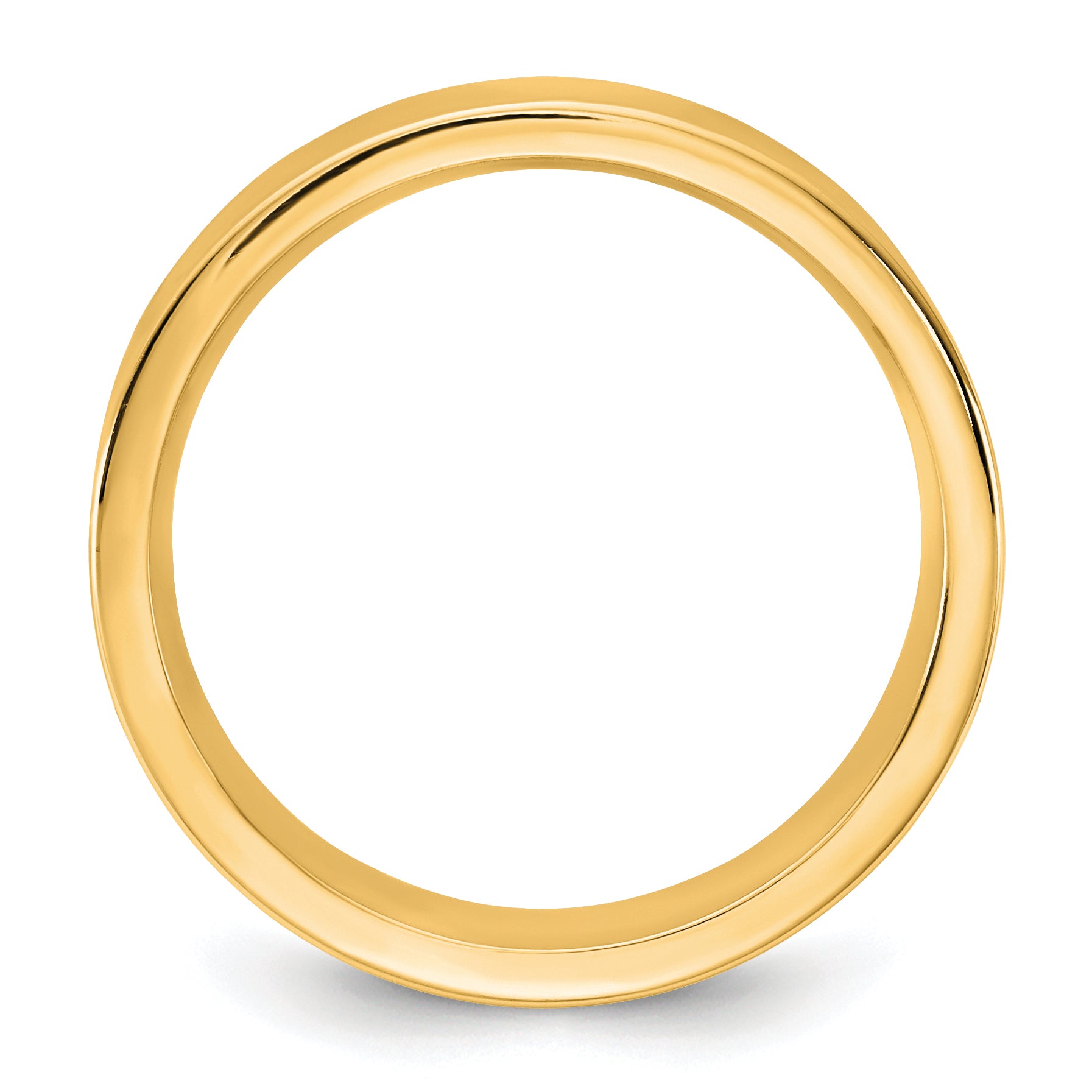 14KY 5.5mm Standard Flat Comfort Fit Band Size 14