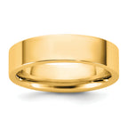 5.5mm 10K Yellow Gold Standard Flat Comfort Fit Wedding Band - Sophia Jewelers