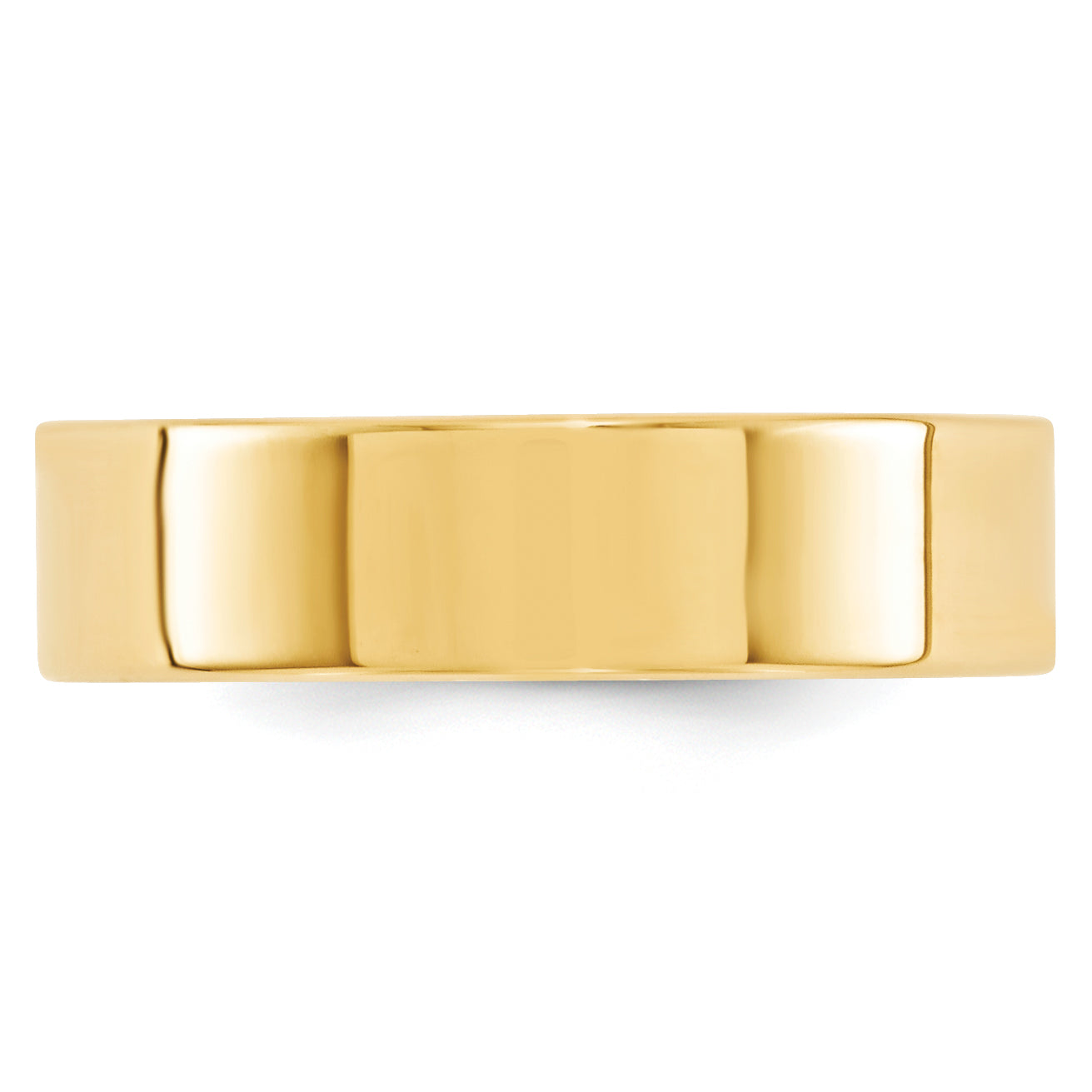 14K Yellow Gold Flat Comfort-Fit Wedding Band 6mm Secondary image