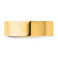 14KY 6.5mm Standard Flat Comfort Fit Band Size 14