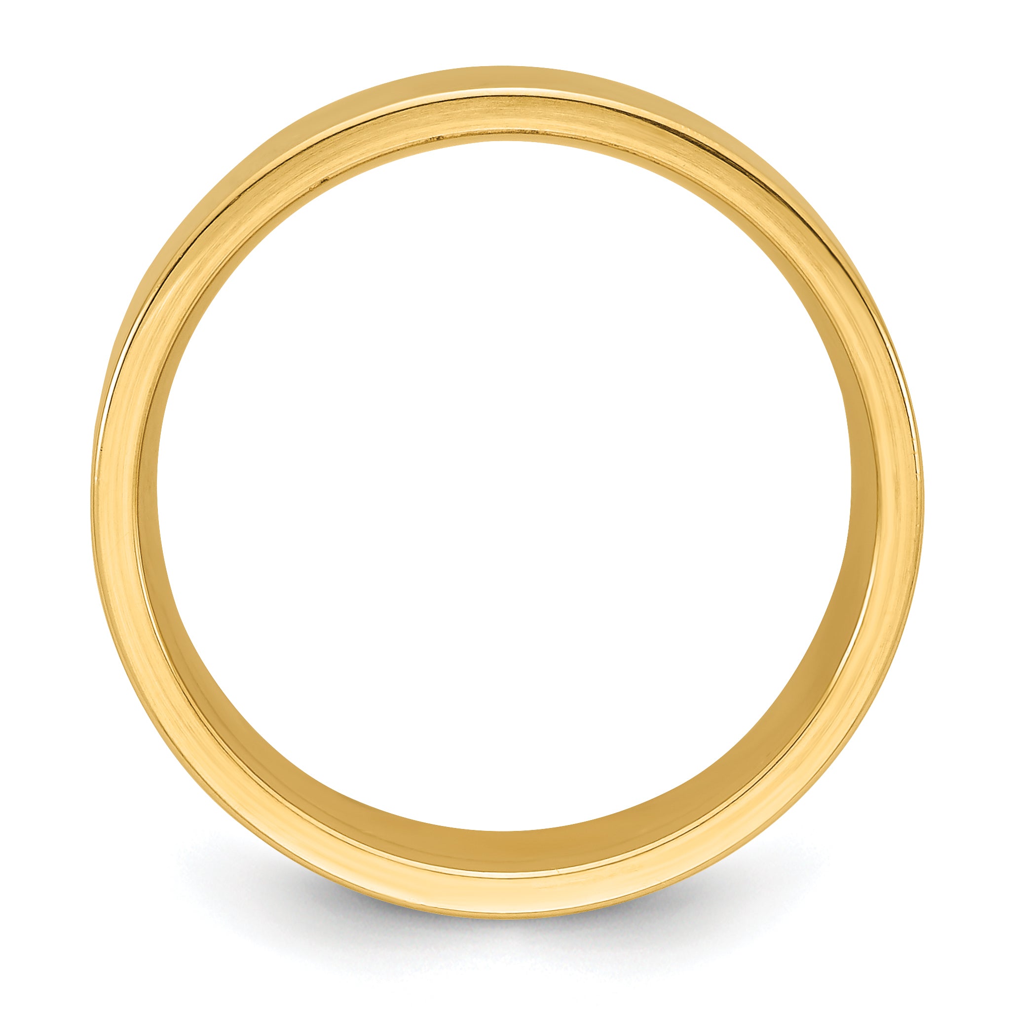 14K Yellow Gold Flat Comfort-Fit Wedding Band 8mm Secondary image