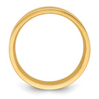 14K Yellow Gold Flat Comfort-Fit Wedding Band 8mm