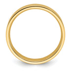 14k Yellow Gold 10mm Standard Weight Flat Comfort Fit Wedding Band
