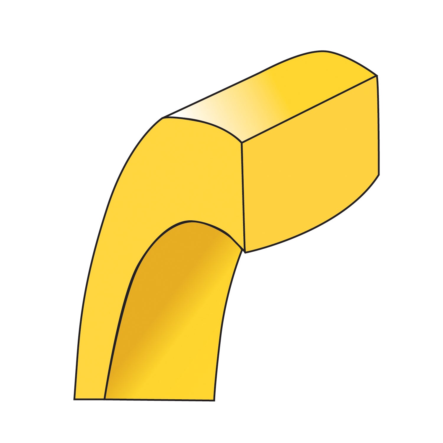 14k Yellow Gold 2.5mm Standard Weight Flat Comfort Fit Wedding Band Size 14