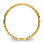 14K Yellow Gold Flat Wedding Band 6mm