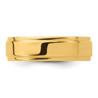 14K Yellow Gold Flat Wedding Band 6mm