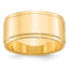 14k Yellow Gold 10mm Flat with Step Edge Wedding Band