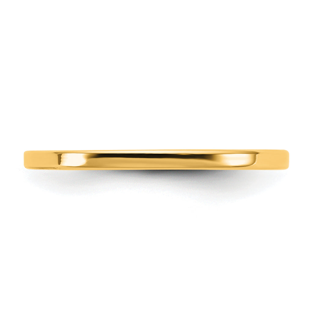1.5mm 10K Yellow Gold Lightweight Flat Wedding Band - Sophia Jewelers
