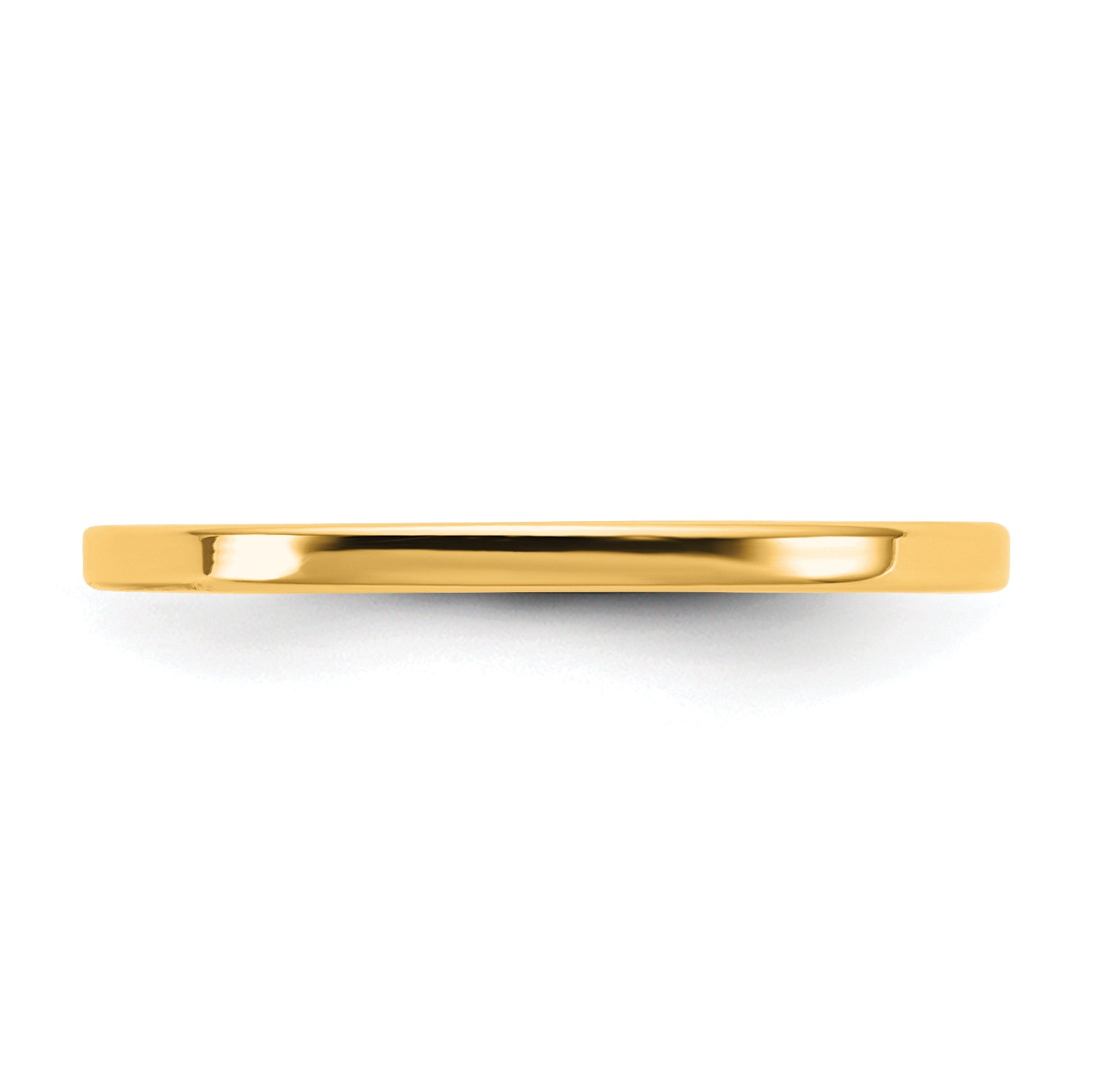 1.5mm 10K Yellow Gold Lightweight Flat Wedding Band - Sophia Jewelers