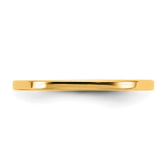 14KY 1.5mm LTW Flat Band Size 9.5