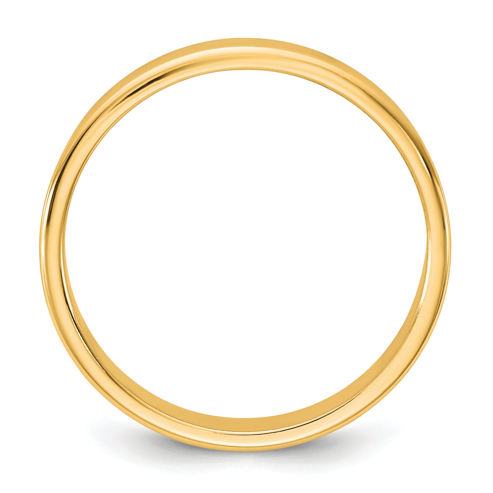 14KY 3.5mm LTW Flat Band Size 9.5