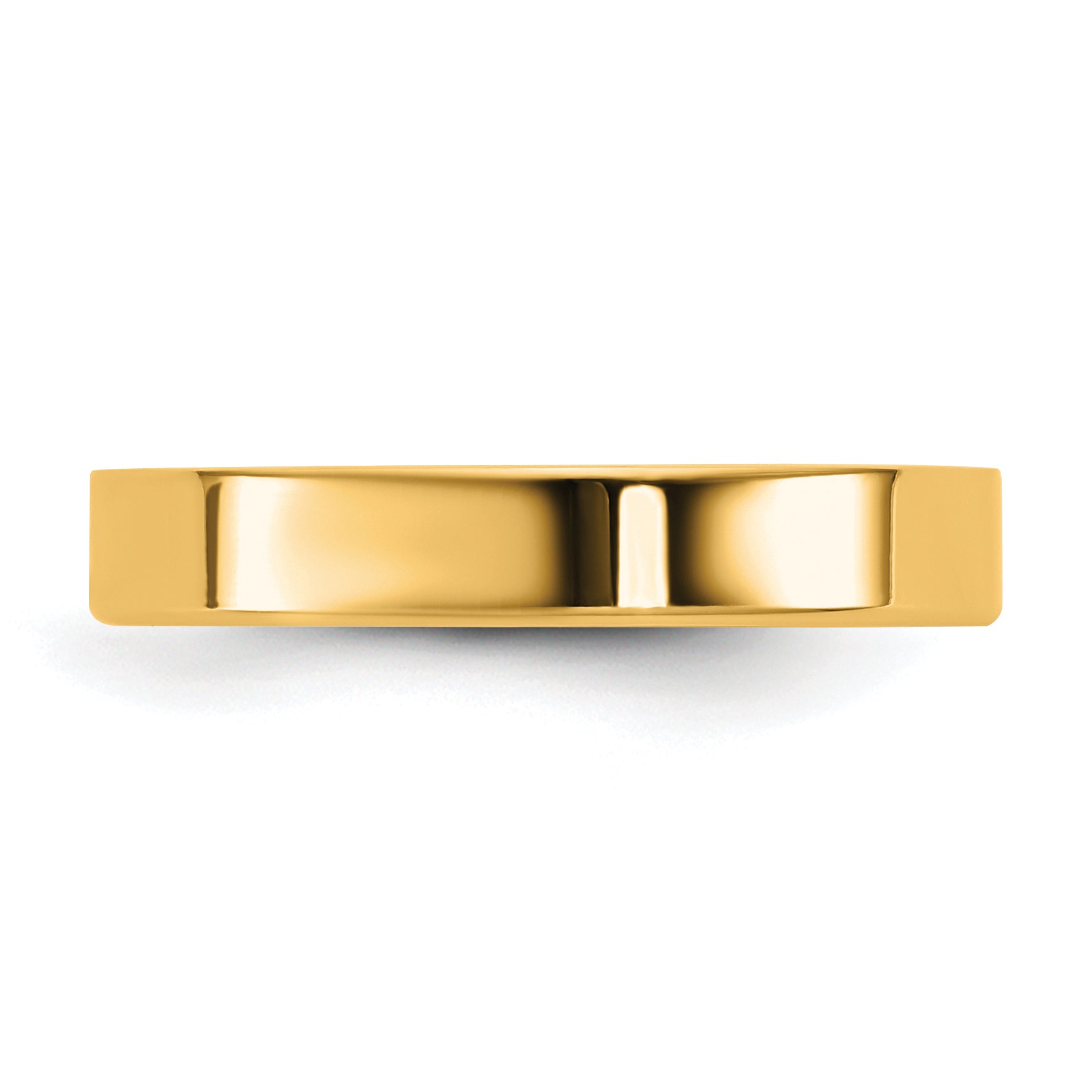 14KY 3.5mm LTW Flat Band Size 9.5