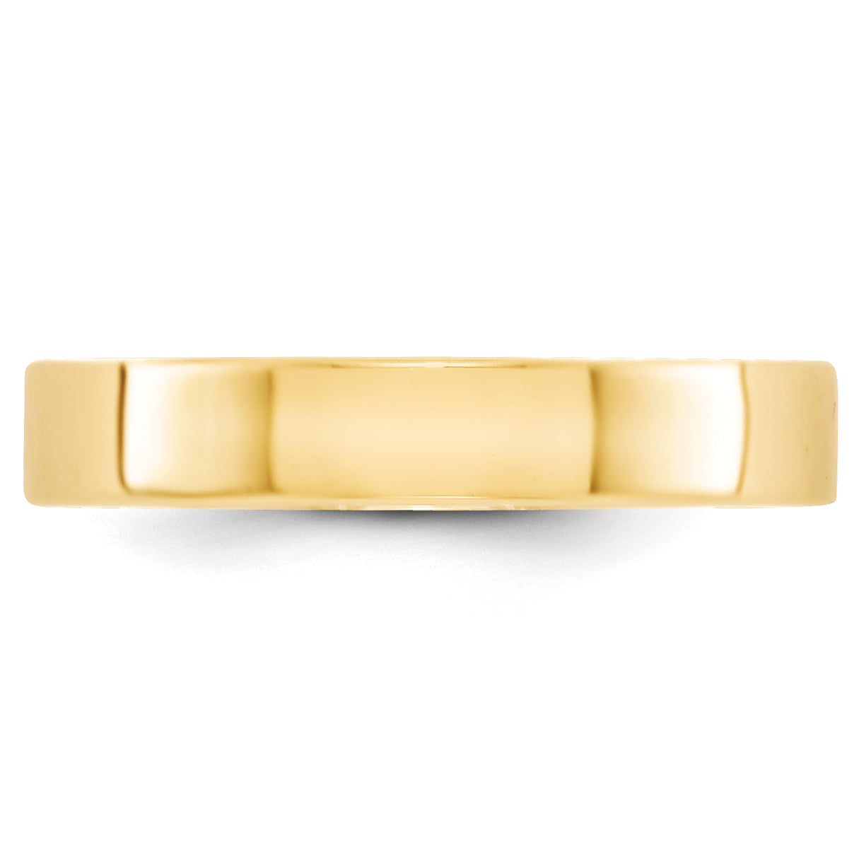 Flat Wedding Band in 14K Yellow Gold, 4mm Secondary image