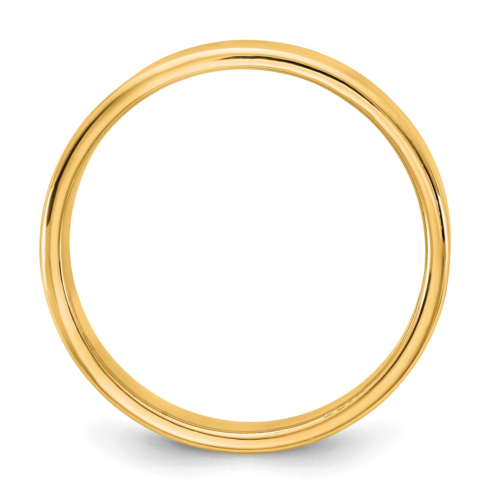 14KY 4.5mm LTW Flat Band Size 9.5