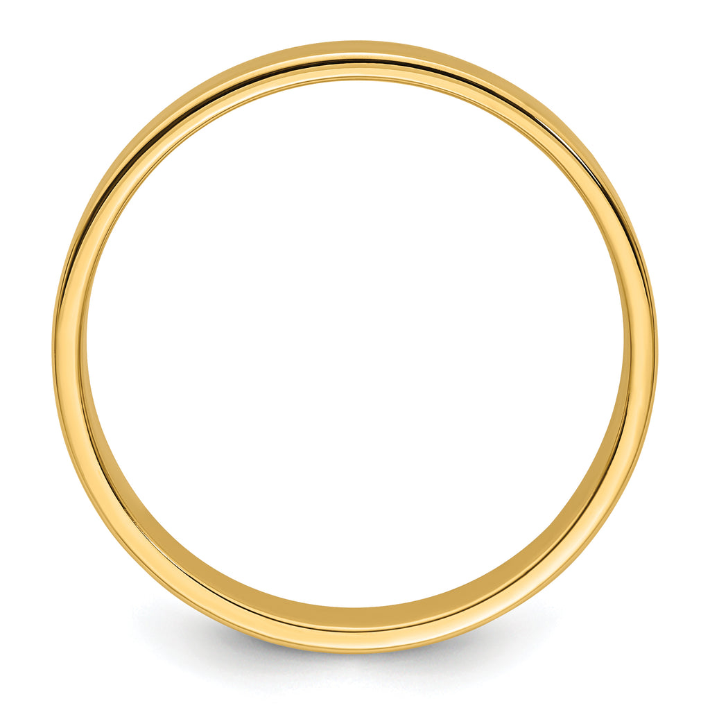 14k Yellow Gold 5mm Lightweight Flat Wedding Band