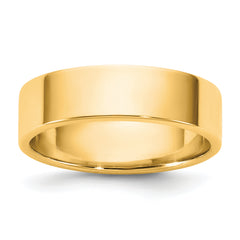 14KY 5.5mm LTW Flat Band Size 9.5