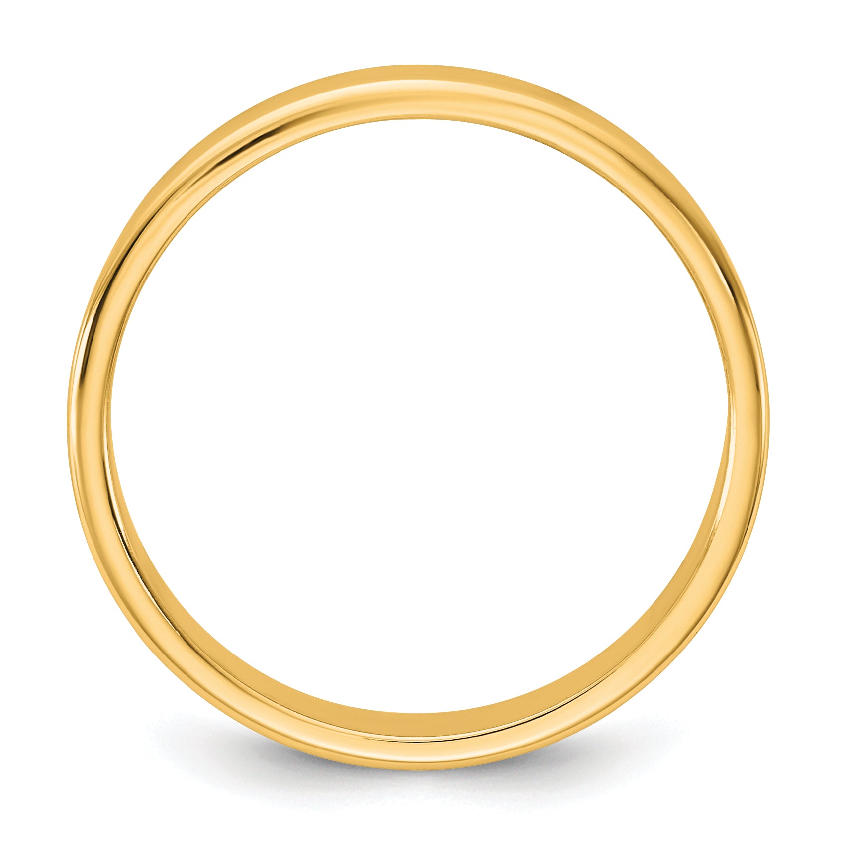 14KY 6.5mm LTW Flat Band Size 9.5